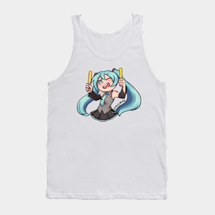 Miku with lightsticks Tank Top